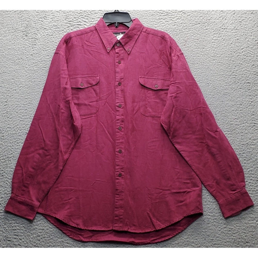 Whipper In Jacquard Shirt Mens S Multi Detail Chest Pocket Collared Button Down